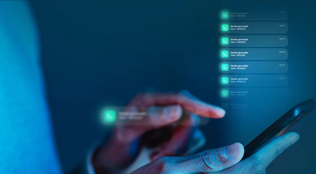 Notificações de vendas aprovadas no celular